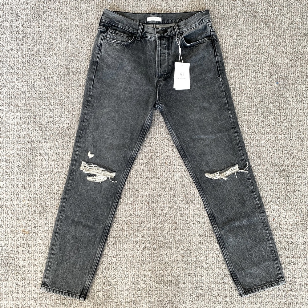 Anine Bing Brenda high rise tapered slim Jeans